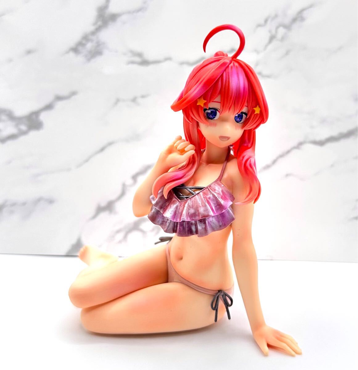 五等分の花嫁 ☆ 中野五月 / リペイント / パール 水着 修正 フィギュア vivi 肌修正 ごとよめ リメイク 美少女 ビキニ_画像2