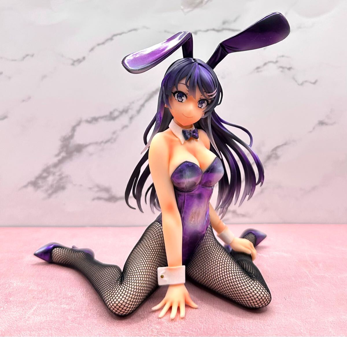 青春ブタ野郎はおでかけシスターの夢を見ない☆ 桜島麻衣 リペイントフィギュア バニー 水着 ビキニ パープルパール仕上げ_画像1