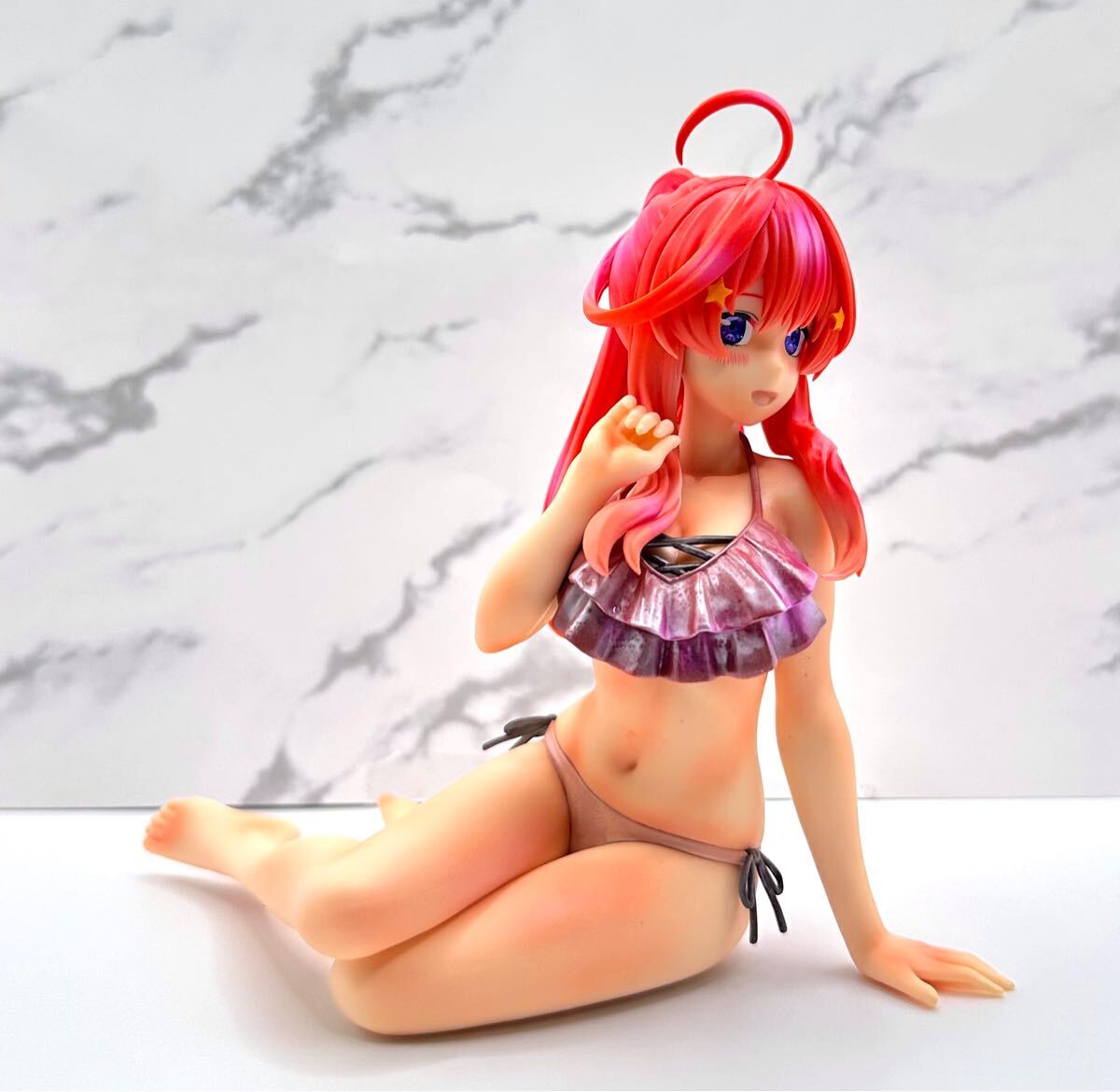 五等分の花嫁 ☆ 中野五月 / リペイント / パール 水着 修正 フィギュア vivi 肌修正 ごとよめ リメイク 美少女 ビキニ_画像3