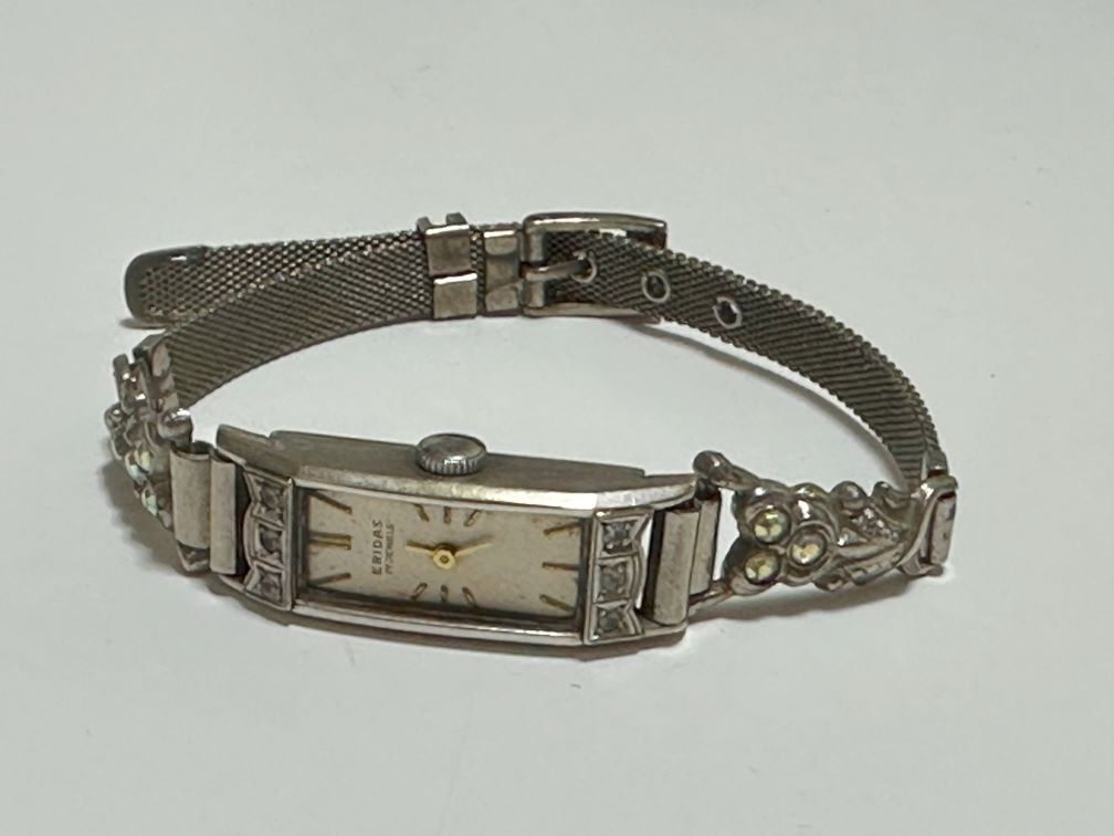 ERIDAS エリダス 17JEWELS K14WG刻印 レディース腕時計 動作 ERIDAS エリダス 17JEWELS K14WG刻印 レディース腕時計 動作