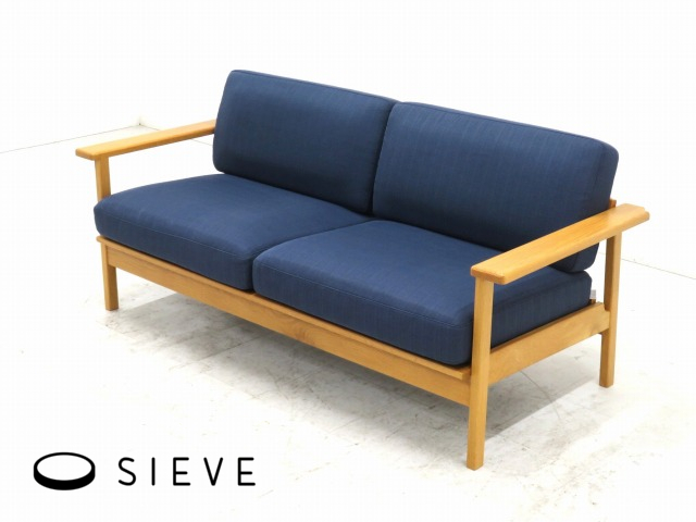 6★展示品★SIEVE★シーヴ★北欧スタイル★パートソファ★2.5人掛けソファ★ワイドラブソファ★オーク材★ナチュラル検リセノアクタス無印