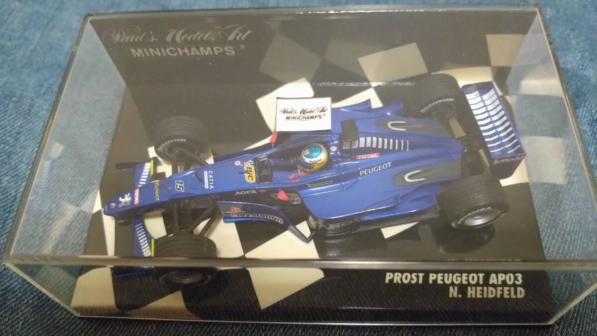1/43 MINICHANPS 2000年プロストプジョーAP03#15 N・ハイドフェルド