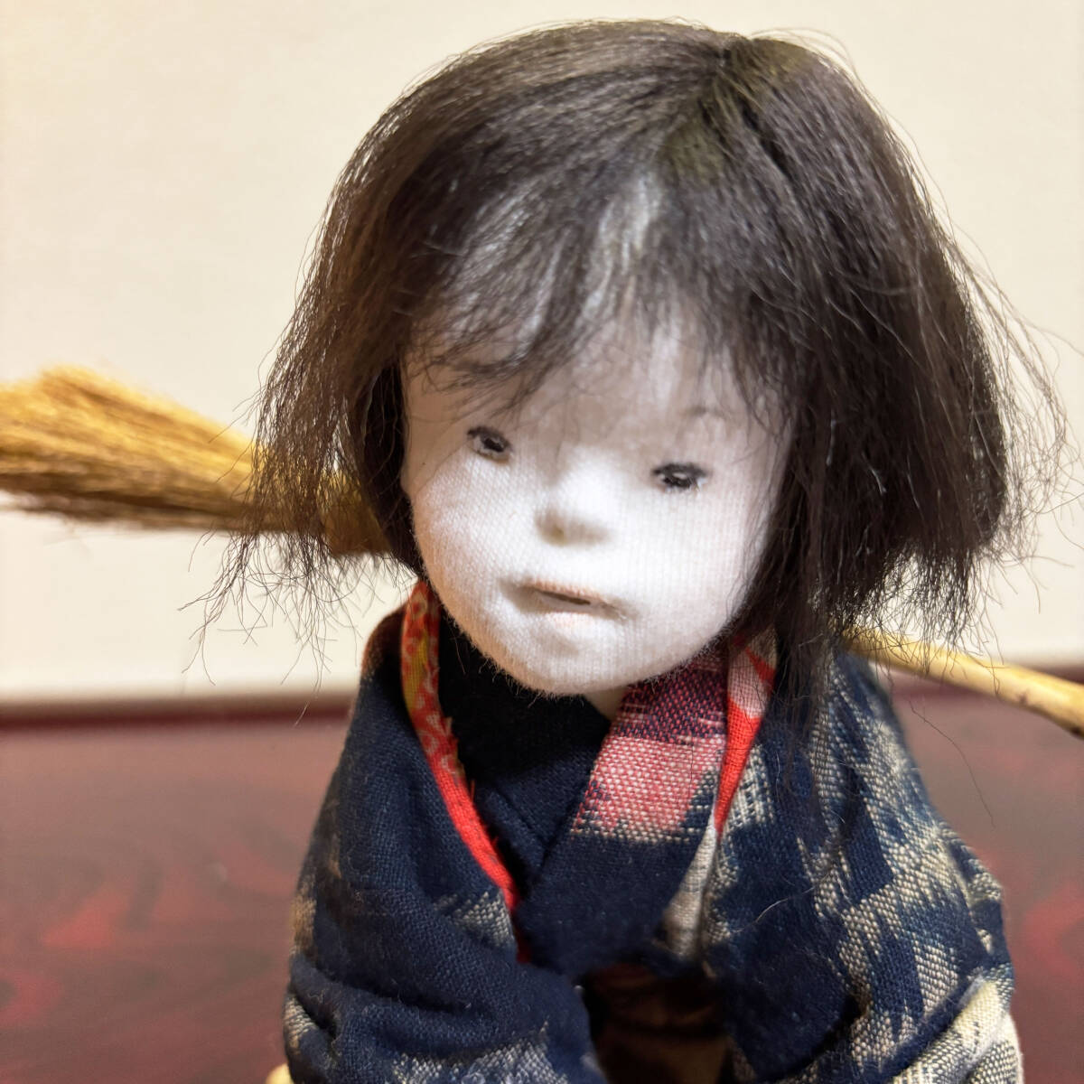 人形作家 松原輝代子 】創作人形 きよこ人形 掠りの着物 日本の 人形作家 松原輝代子 】創作人形 きよこ人形 掠りの着物 日本の