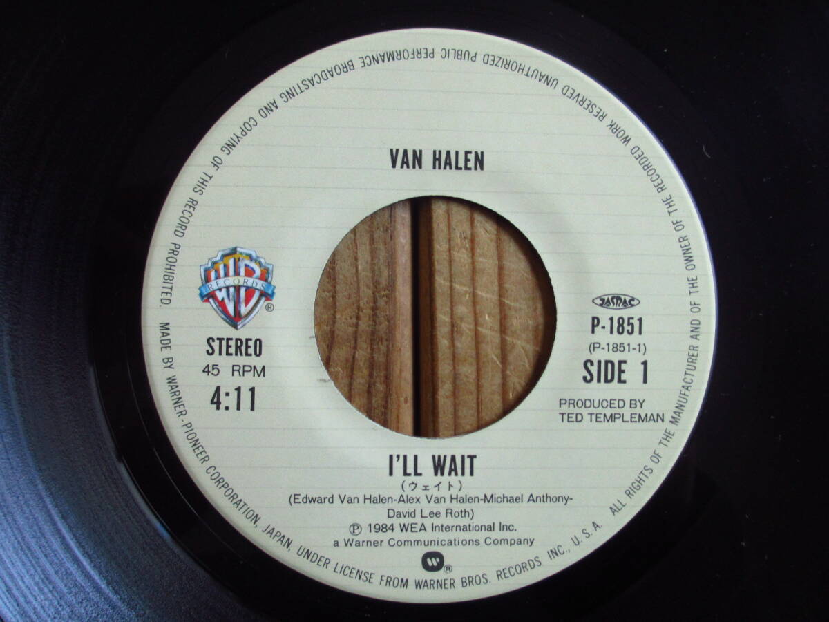 !_Van Halen / Van разделение Len / I'll Wait / вес / Warner Bros. Records / P-1851 / 7inch одиночный EP