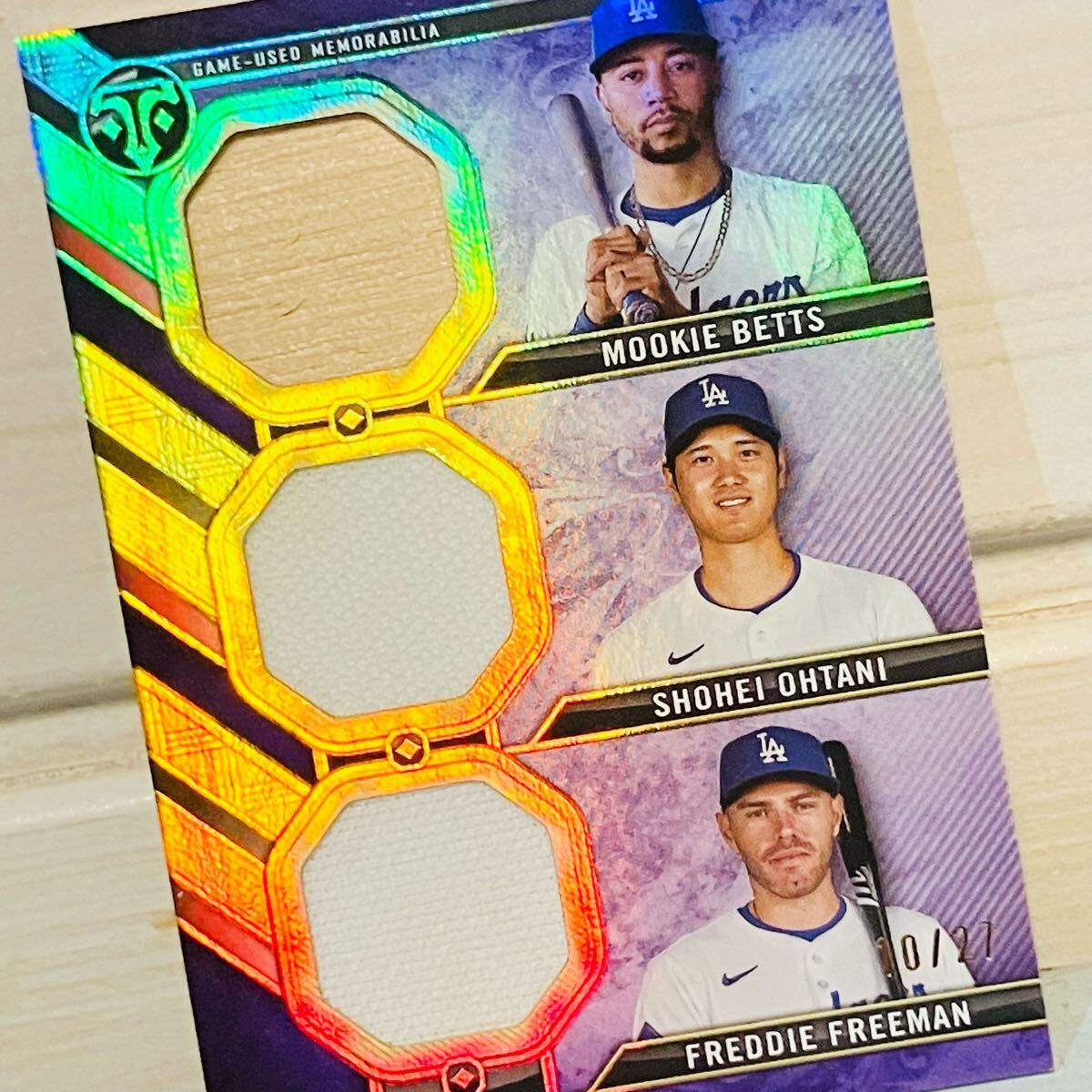 ☆希少☆ 大谷翔平 Topps 実使用 バット ジャージー カード MLB ☆希少☆ 大谷翔平 Topps 実使用 バット ジャージー カード MLB