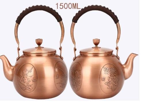 【高品質】 美品☆新品未使用☆ 老鉄瓶☆紫銅壺 手作り復古銅壺 やかんを 鉄瓶
