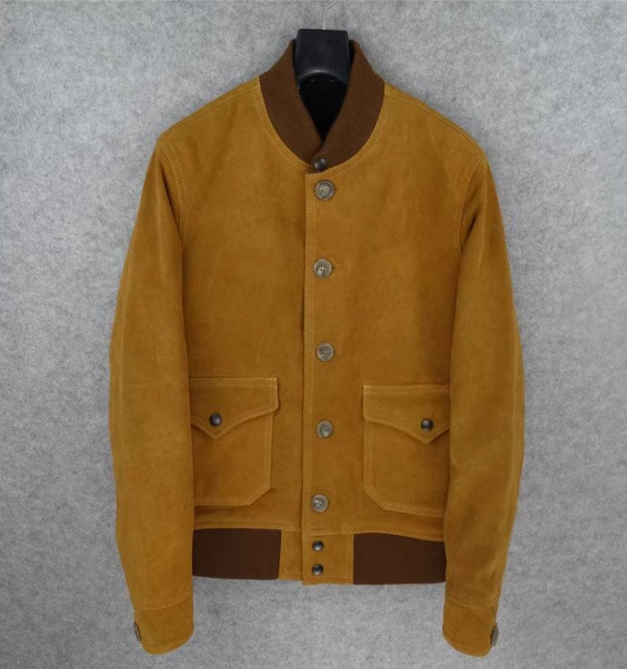 大好評☆牛革 野球着 レザージャケット ジャン メンズファッション 本革 ブルゾン フライトジャケット S～4XL