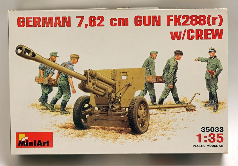 ミニアート1/351/35ドイツ7.62m FK288(r)GUNw/CREW V-014