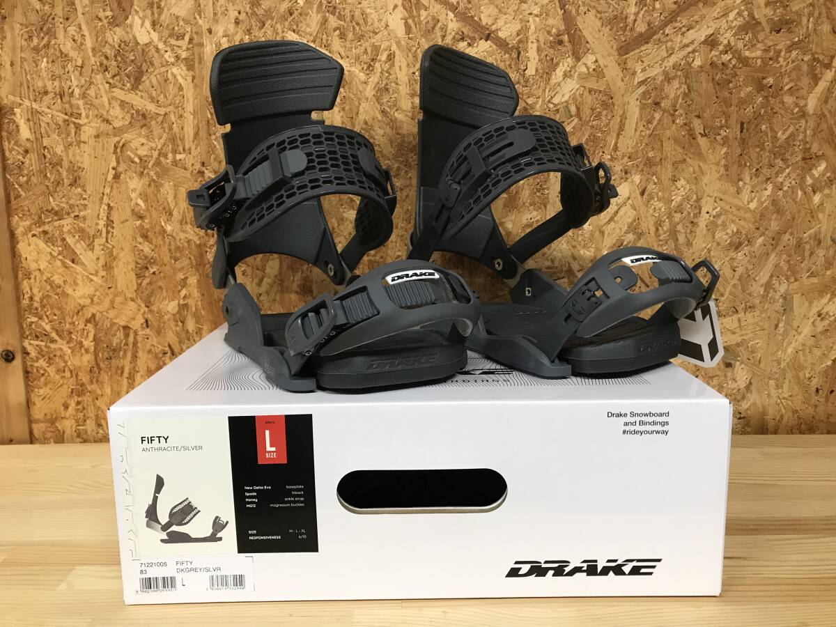新品■DRAKE/ドレイク　FIFTY　Lサイズ　26.5～28.5cm　GREY