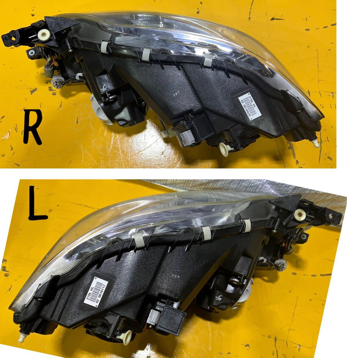 レクサス LEXUS LS600 600h UVF45 46 LS系 ハイブリッド 純正 3眼 右左 ヘッドライト セット RL ランプ KOITO 50-96 打刻 チ 點燈確認済み