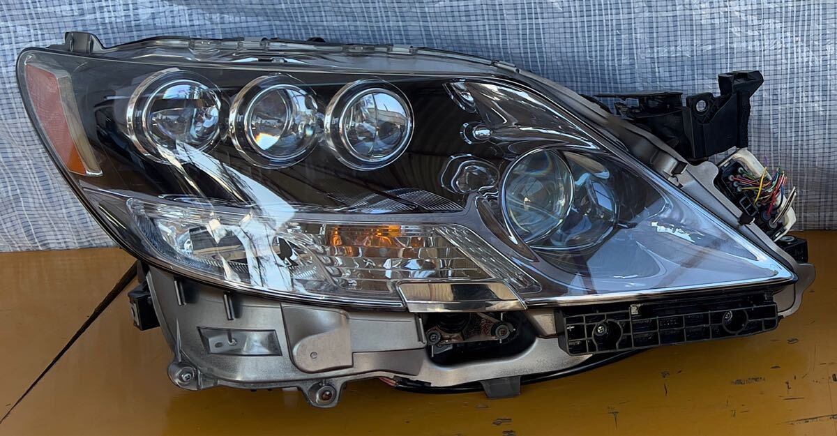 中古美品 レクサス LEXUS LS600h 600 UVF45 46 LS系 ハイブリッド 純正 3眼 LED 右 R ヘッドライト 運転席 KOITO 50-96 打刻モ 點燈確認済