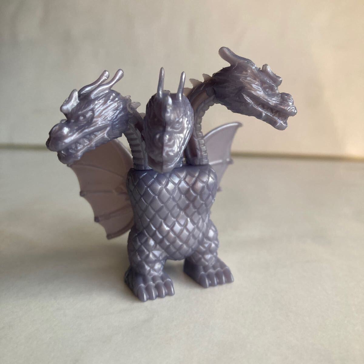 ■キングギドラ　ミニプラ フィギュア　怪獣おもちゃゴジラ　ジャンクプラモデル昭和レトロ当時物2c■検おまけ食玩消しゴム昔グリコ超合金