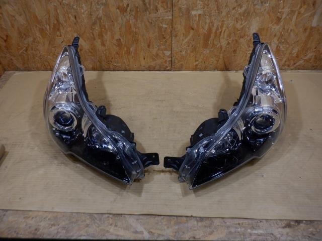 【山形 酒田発】中古 レガシィ DBA-BR9 ヘッドライト左右セット 純正 KOITO 100-20061 100-20061 HID インナーブラック テスト済