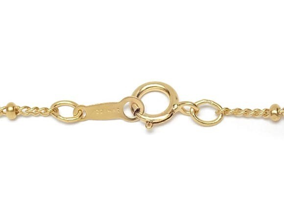 14KGF ネックレス サテライトチェーン 1.2mm 50cm[1コ販売] / 14K-466NEK