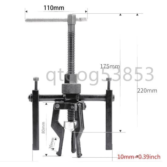 パイロット ベアリング プーラー 車 修理 工具 ツール キット 道具 ブッシング 抽出 リムーバー 装置 ギア 内部 内輪 ポンプベアリング_画像9