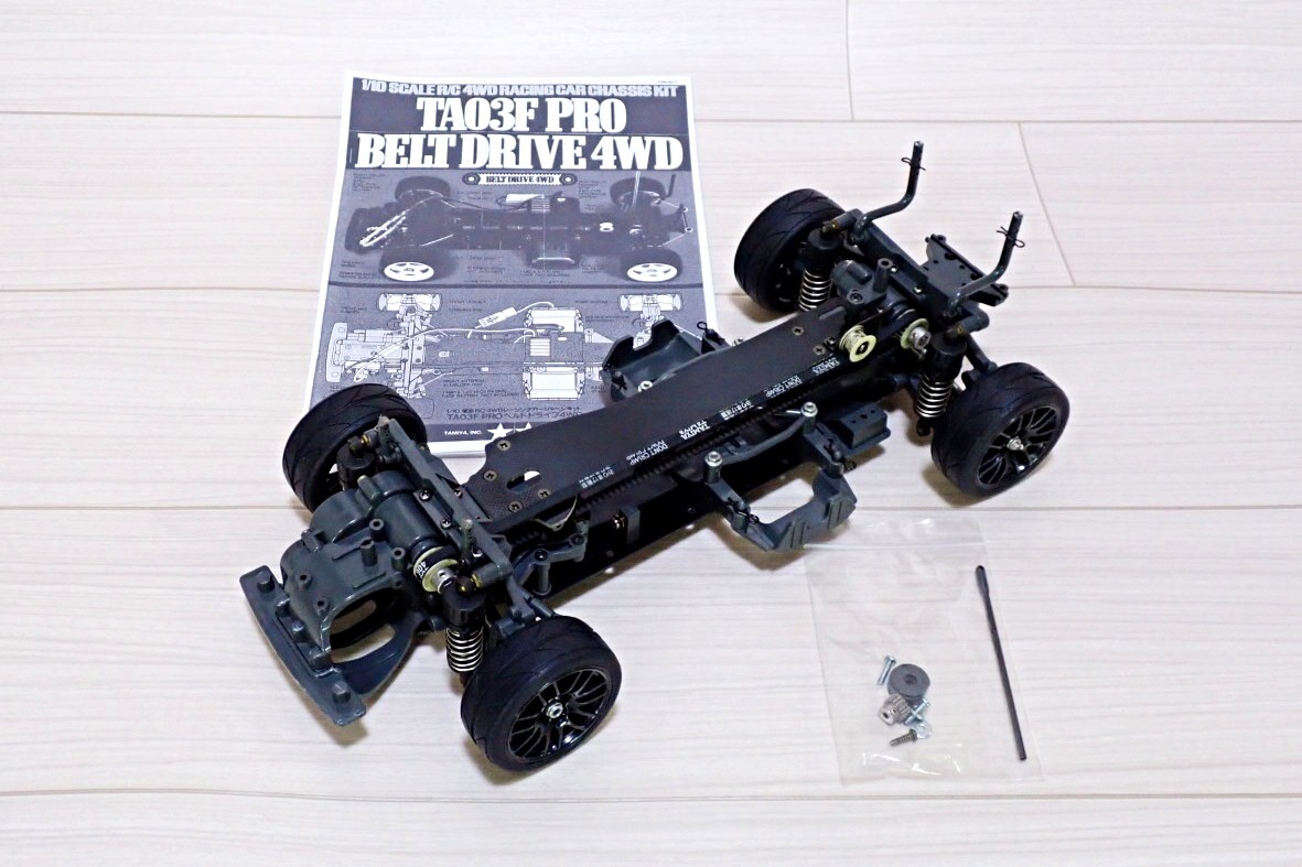 Tamiya 1/10 TA03F-Pro Chassis 4WD Belt Drive Used Model RC