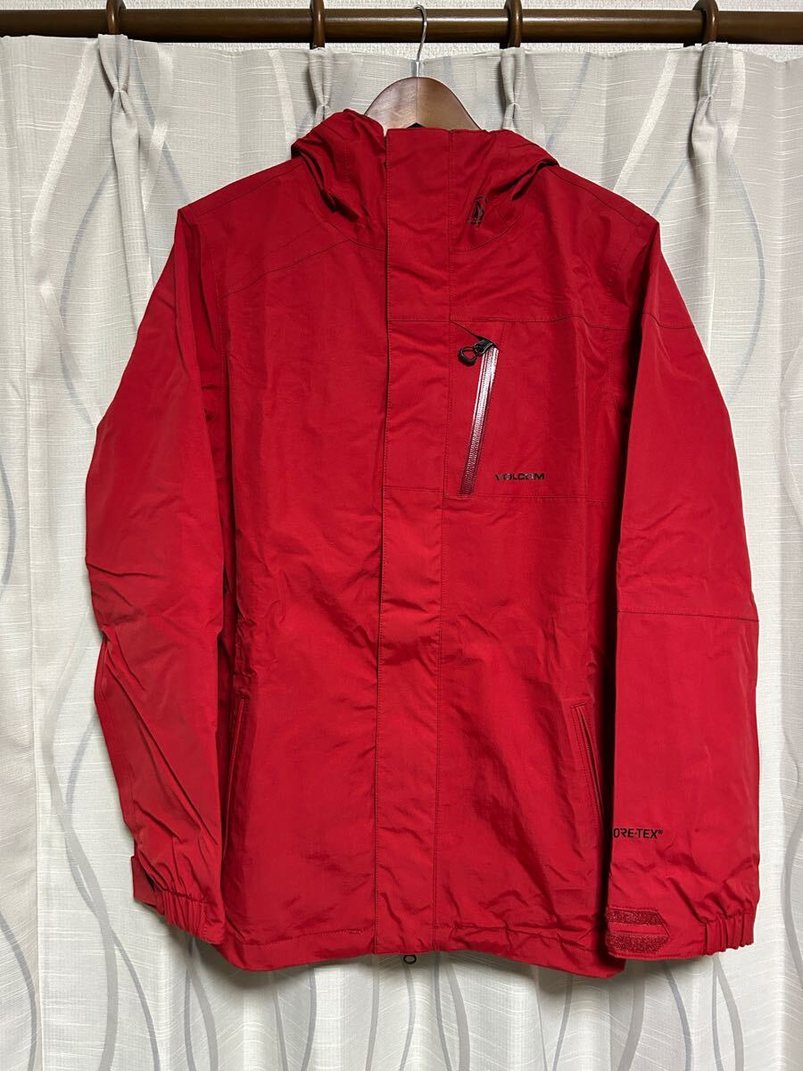 【US XS】ボルコム ゴアテックス ジャケット Gore-tex 赤ボルコム ゴアテックス ジャケット赤