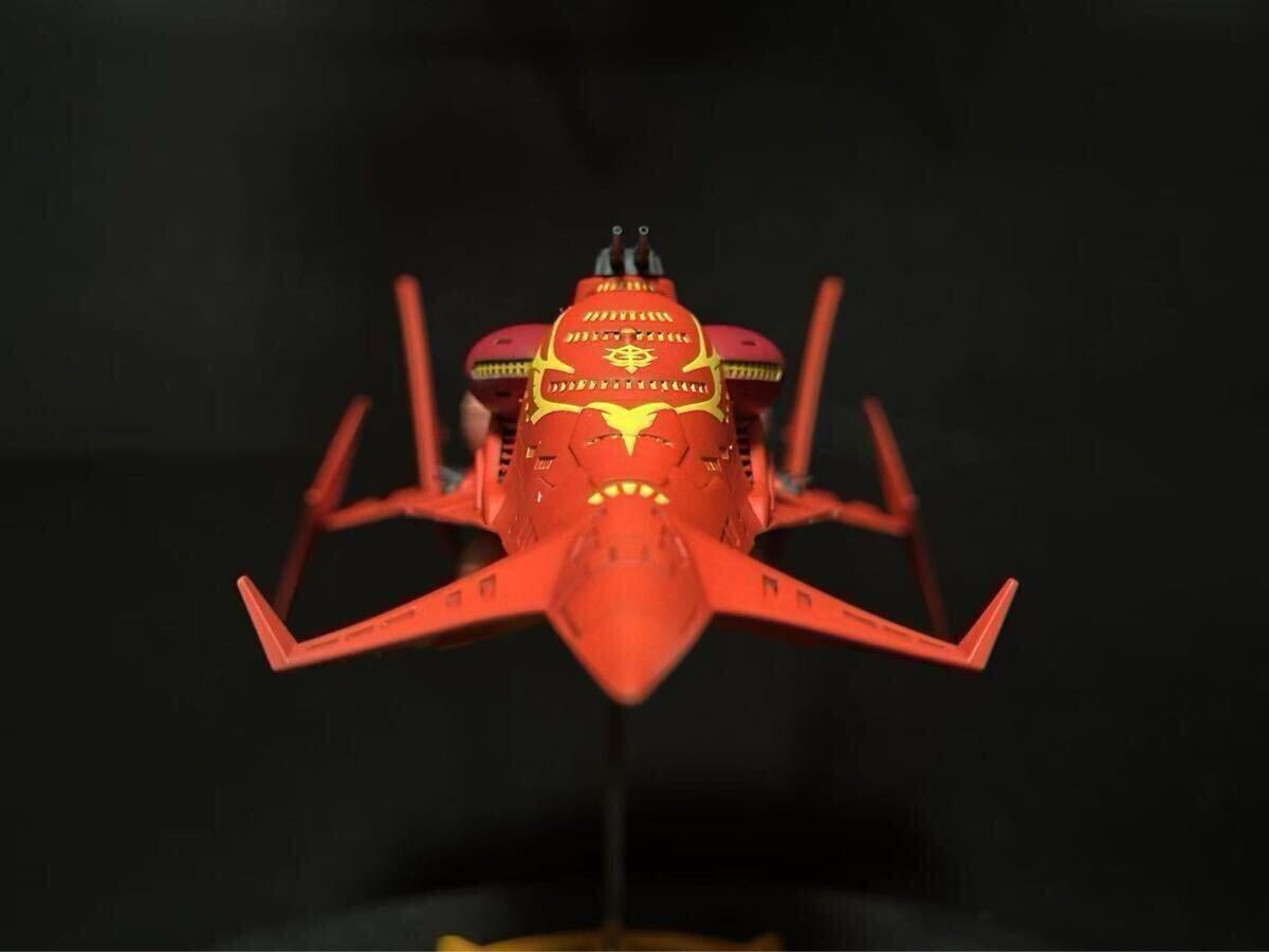 ガンダム1/1700 GK完成品 グワジン級大型宇宙戦艦 MS附属 塗装済