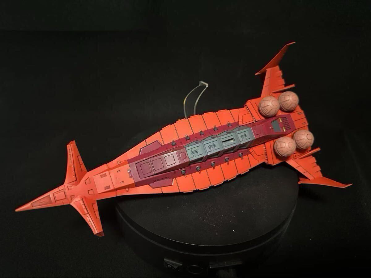 ガンダム1/1700 GK完成品 グワジン級大型宇宙戦艦 MS附属 塗装済