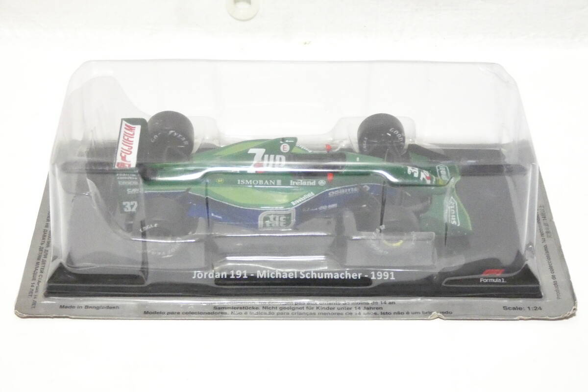 9459T/Premium Collectibles 1/24 ジョーダン Jordan 191 #32 ミハエル M・シューマッハ 1991 ビッグスケール F1 コレクション デアゴ