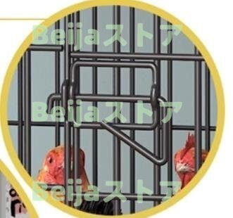 鶏用ケージ 大型 鶏かご 鶏小屋 家庭用 飼育ケージ 家禽用ケージ 鶏舎 水入れ 餌入れ トレー付き 掃除しやすい 通気性 組み立て簡(jiǎn)単 7-10羽
