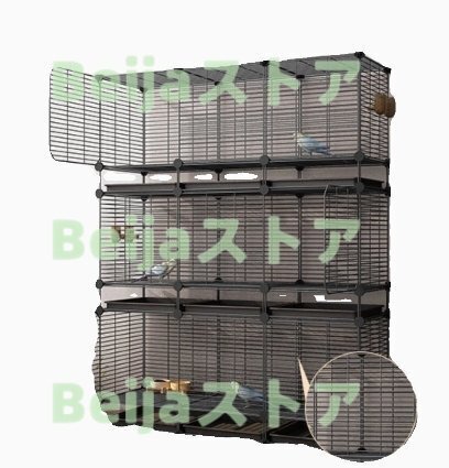 超人気 鳥かごケージ おしゃれ 大型 鳥籠 鳥小屋 バードケージ底網 止まり木 鳥 庭 複数飼い セキセイインコ 小鳥 S1186_画像3