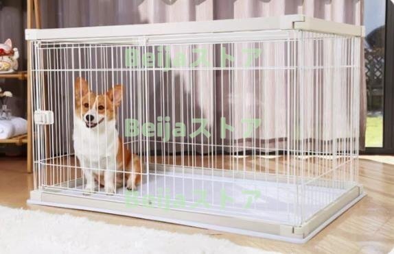 アイリスオーヤマ 犬 サークル ウッディサークル ロータイプ ライトナチュラル 小型犬用 幅97.5×奧行66.5×高さ55.5cm 色: ウォールナット