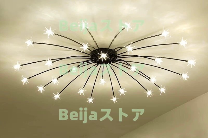 華麗 インテリア 流れ星 21灯 シーリングライト LED ペンダントライト ランプ 天井 照明器具 シャンデリア_画像1