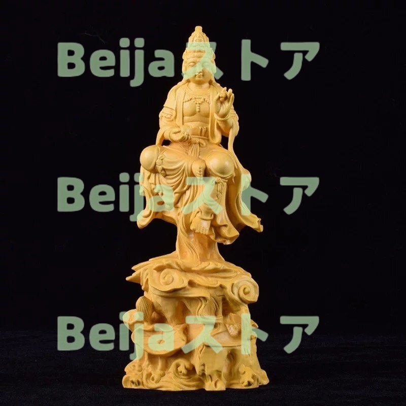 木彫 関羽 高さ約7.5㎝ 武財神 木製 彫刻 精密彫刻 極上品