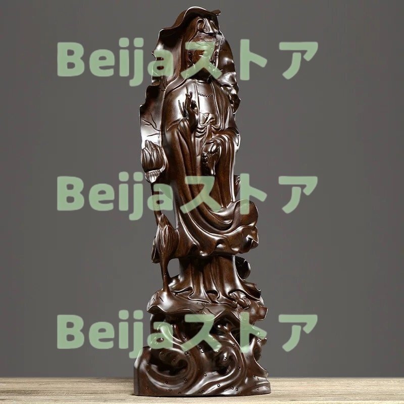 超特大 観音菩薩 菩薩 木彫 置物 仏像 彫刻 開運 古美術 仏像