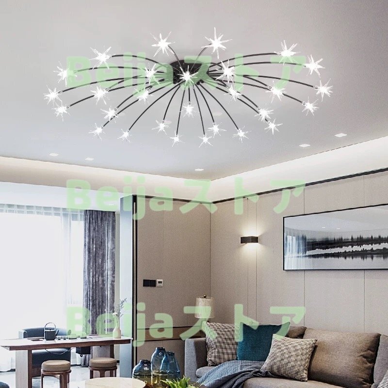華麗 インテリア 流れ星 21灯 シーリングライト LED ペンダントライト ランプ 天井 照明器具 シャンデリア_画像3