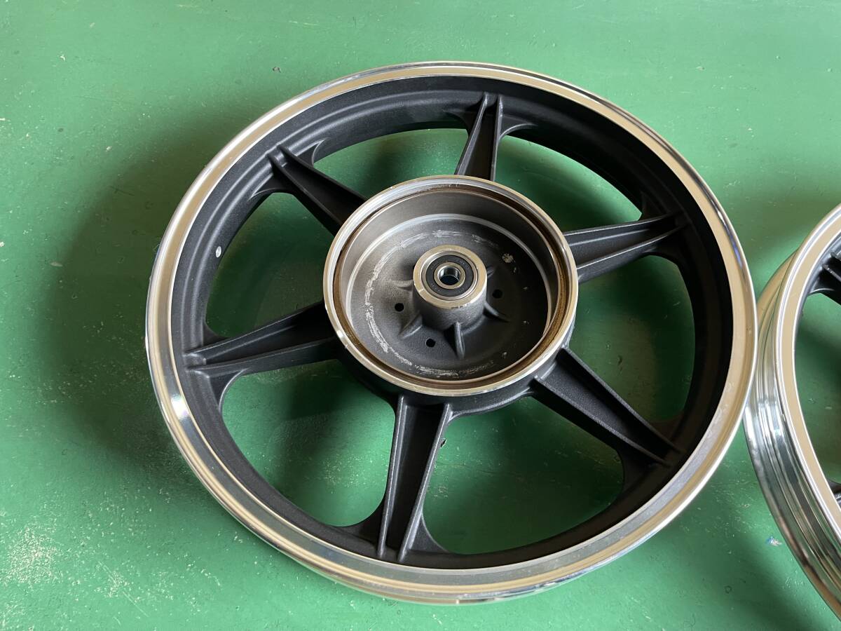 GS400 キャストホイール 黒6/ブラック 社外 GS400L GT380 GS400 キャストホイール 黒6/ブラック 社外 GS400L GT380
