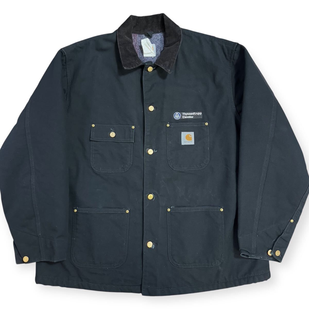 稀少 Carhartt 00s メキシコ製 企業ロゴ ダック ミシガンチョア 稀少 Carhartt 00s メキシコ製 企業ロゴ ダック ミシガンチョア