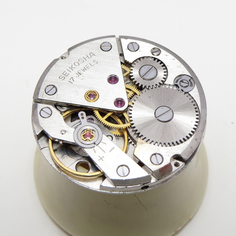 OH済 1960s SEIKO CHAMPION セイコー チャンピオン 17石 機械式 手巻 腕時計 アンティーク ブリッジ式テンプ JAPAN MADE_画像2