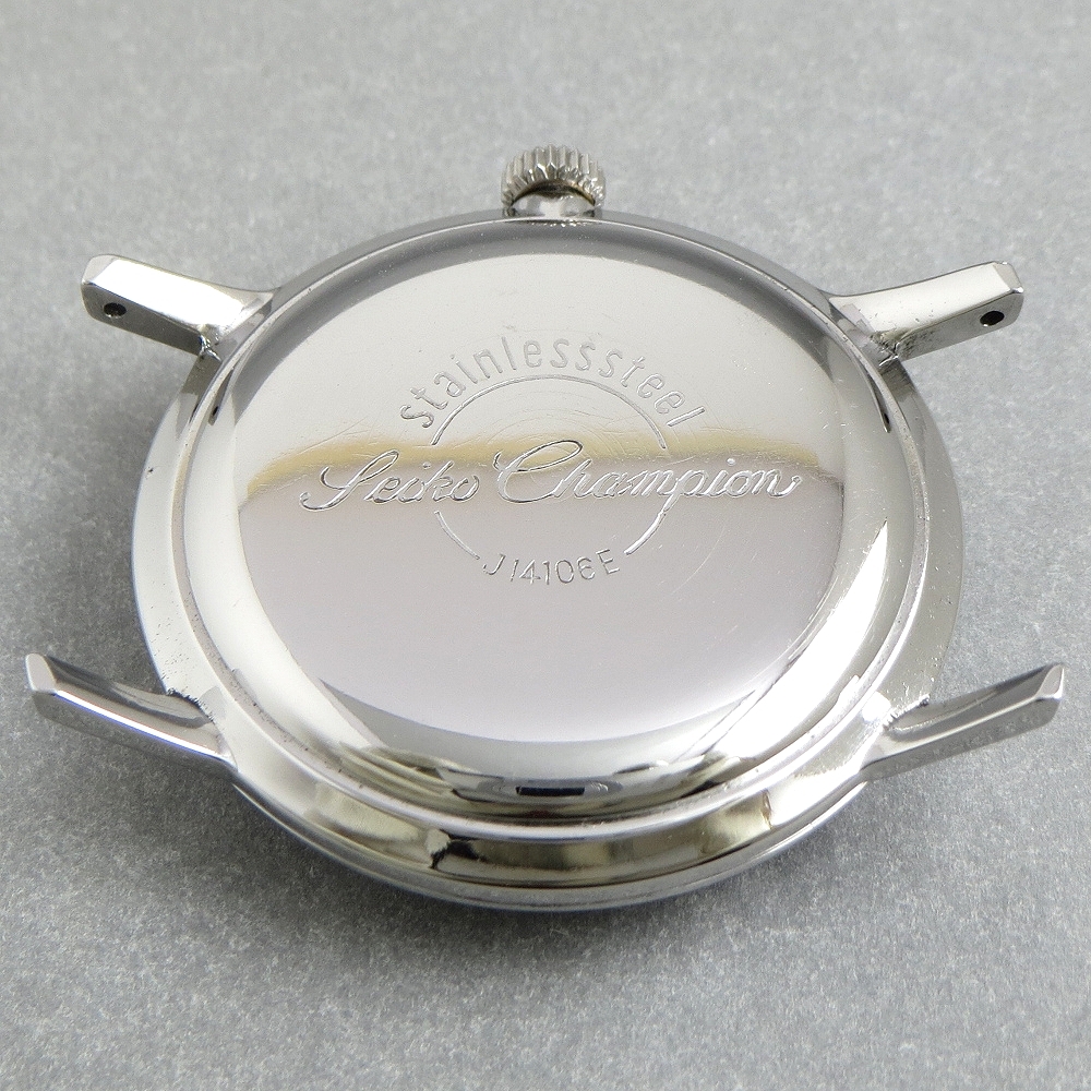 OH済 1960s SEIKO CHAMPION セイコー チャンピオン 17石 機械式 手巻 腕時計 アンティーク ブリッジ式テンプ JAPAN MADE_画像4