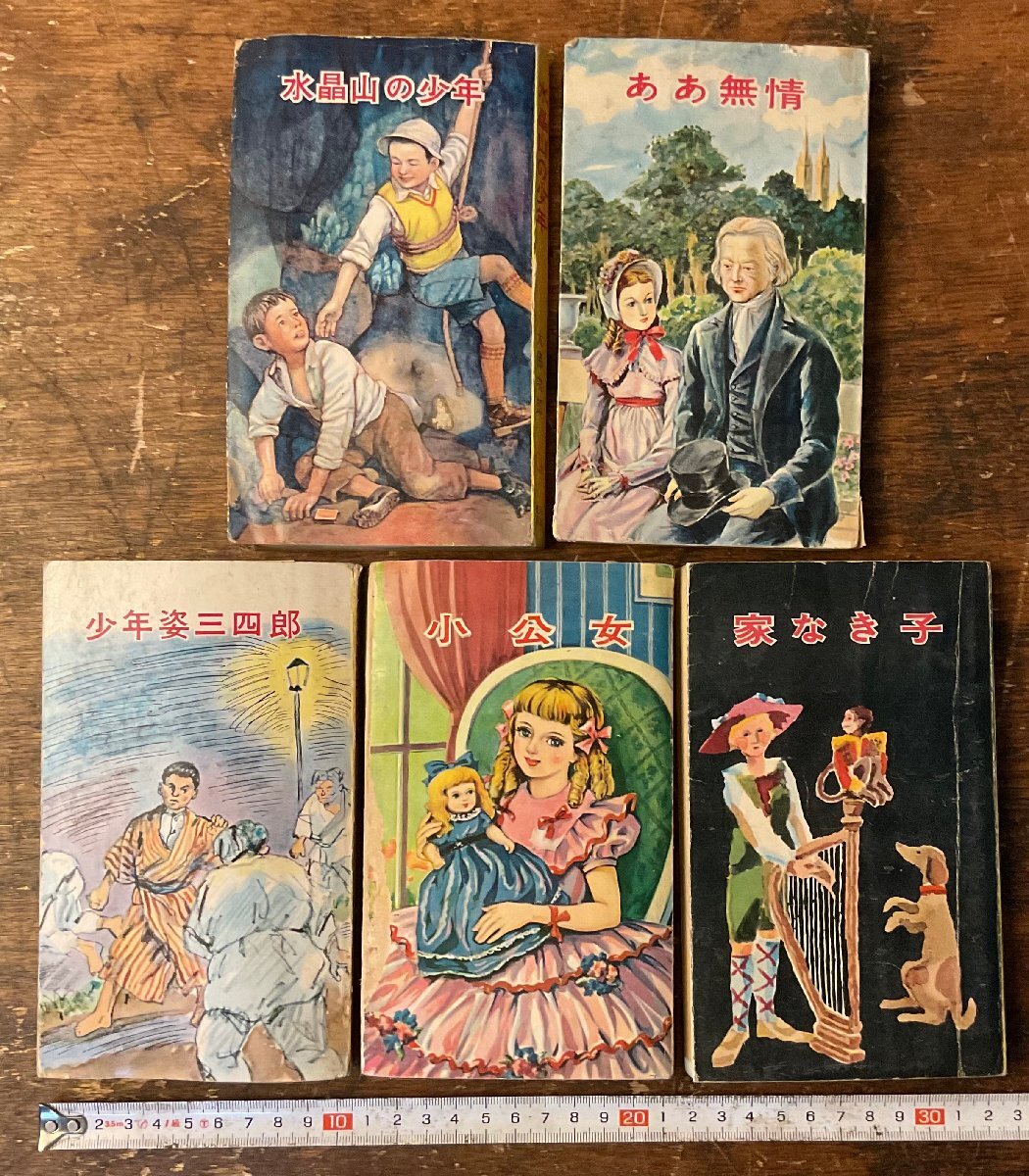 WW-21■送料込■水晶山の少女 ああ無情 少年姿三四郎 小公女 家なき子 ロビンブックス 小説 5冊 まとめて 本 古本 冊子 古書 印刷物/くYAら