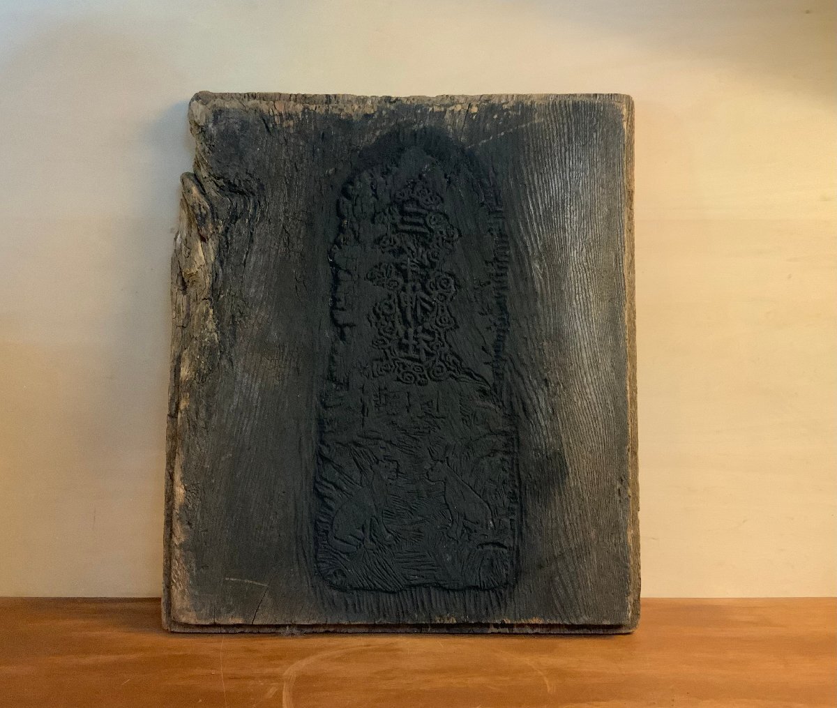 BA2234 □送料込□ 三峯神社 護符 版木 明治時代 木彫 彫刻 木 BA2234 □送料込□ 三峯神社 護符 版木 明治時代 木彫 彫刻 木