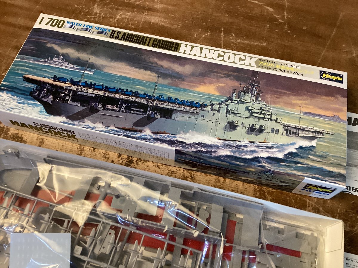 TT-3714■送料込■HANCOCK 航空母艦 ハンコック アメリカ海軍 1/700 Hasegawa ハセガワ 船 模型 プラモデル 300g ●未使用品 /くGOら