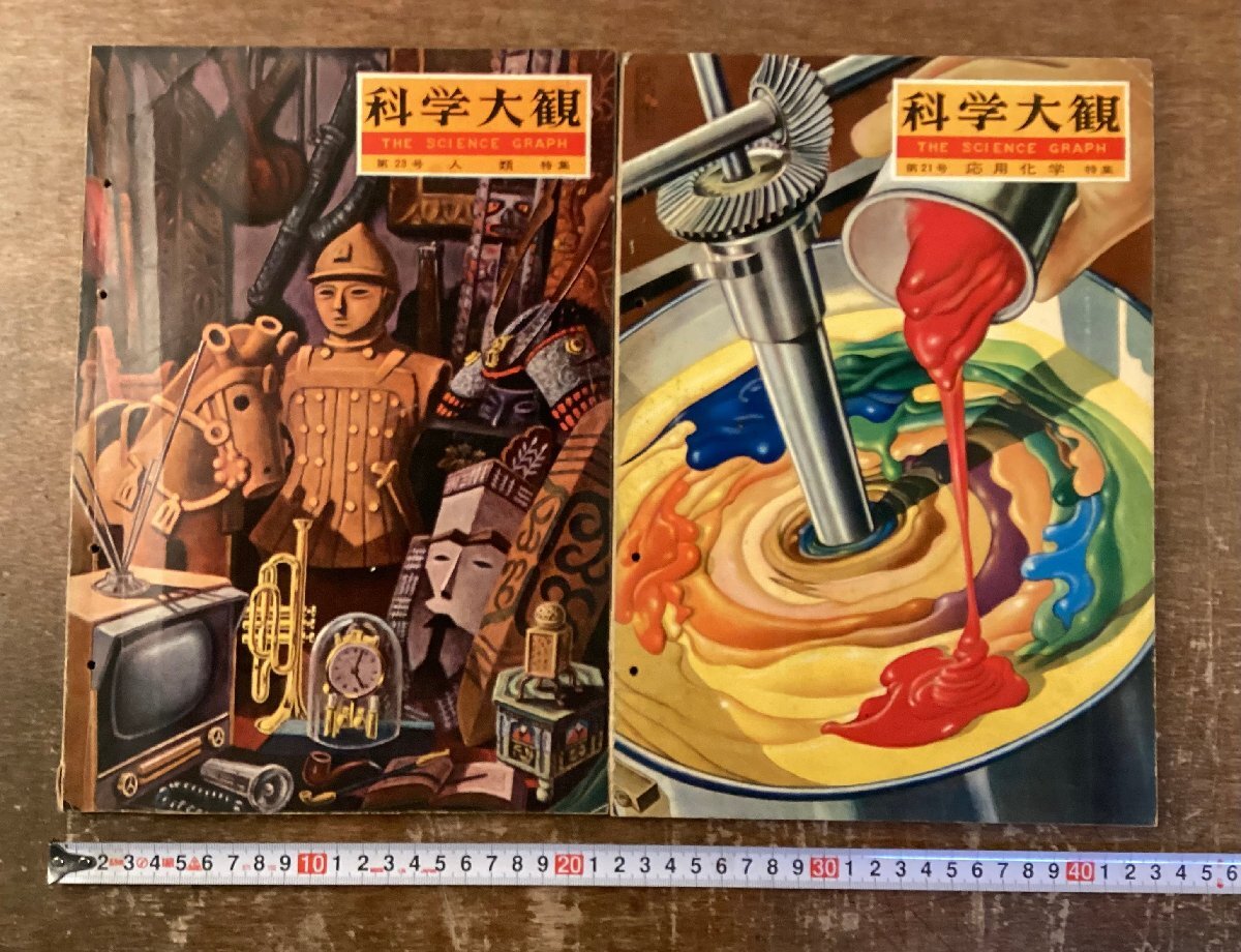 BB-9621 ■送料込■ 科学大観 21号 23号 雑誌 科学 人類 応用化学 学習 古本 冊子 古文書 印刷物 ●2冊まとめて /くKWら