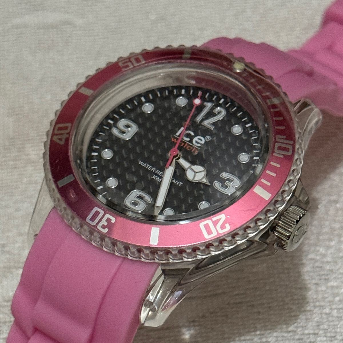 ice watch アイスウォッチ 40mm 新品未使用　長期保管品　電池交換済み ピンク