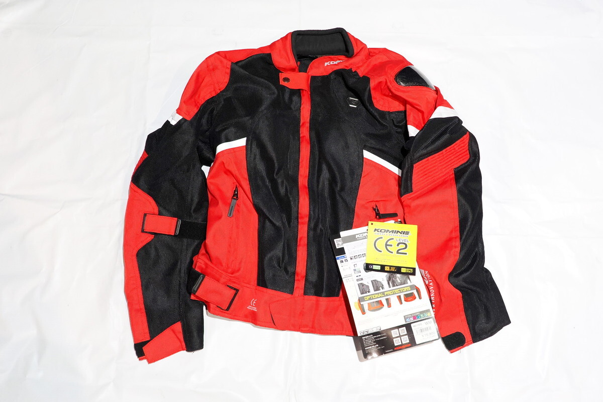 新品 KOMINE ハーフメッシュジャケット レディースMサイズ JK-1573 ライディングジャケット WM プロテクトカーボンメッシュジャケット 