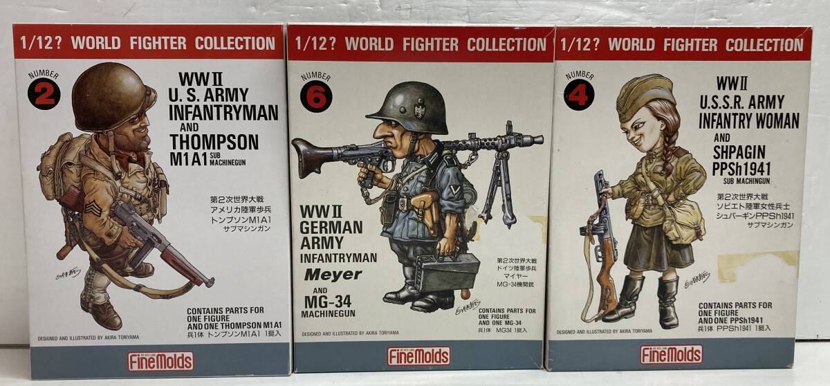 M281-68 鳥山明　ワールドファイターコレクション ファインモールド　3点セット