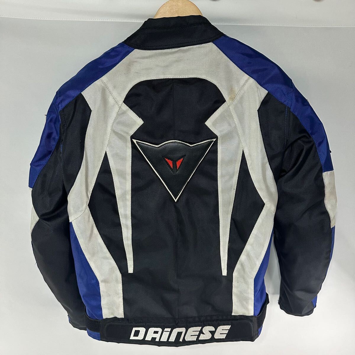 【美品】【希少】ダイネーゼ DAINESE バイクジャケット メッシュジャケット バイカー ライディングジャケット ブルー Lサイズ(1679)