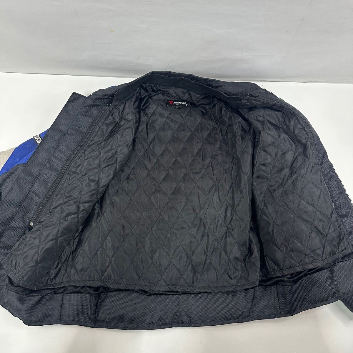 【美品】【希少】ダイネーゼ DAINESE バイクジャケット メッシュジャケット バイカー ライディングジャケット ブルー Lサイズ(1679)