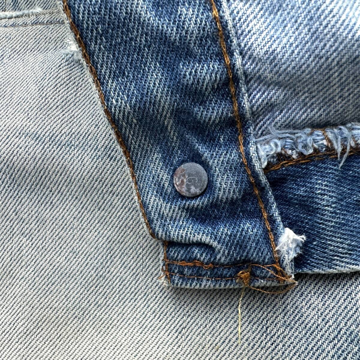 66后期 オリジナル Levi’s 501 W36(W34~W35) L34 80s ビンテージ ボタン里6刻印 耳 ダメージ グランジ セルビッジ ジーンズ デニムパンツ
