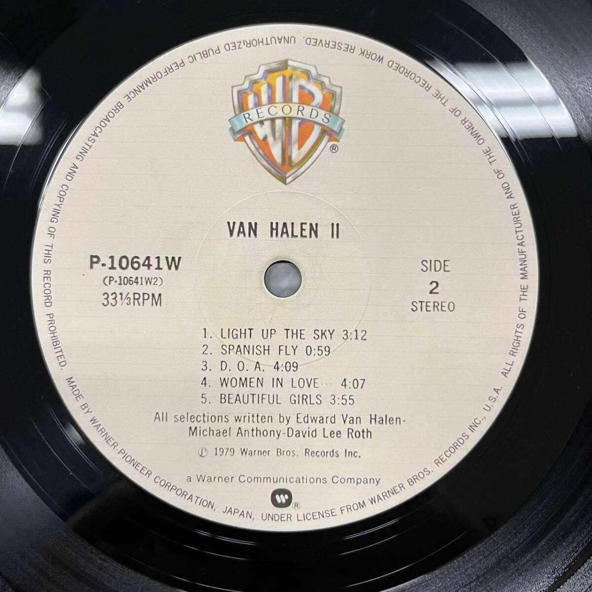 Van Halen( Van * разделение Len )[Van Halen II]LP(12 дюймовый )/Warner Bros. Records(P-10641W) NB0103-052