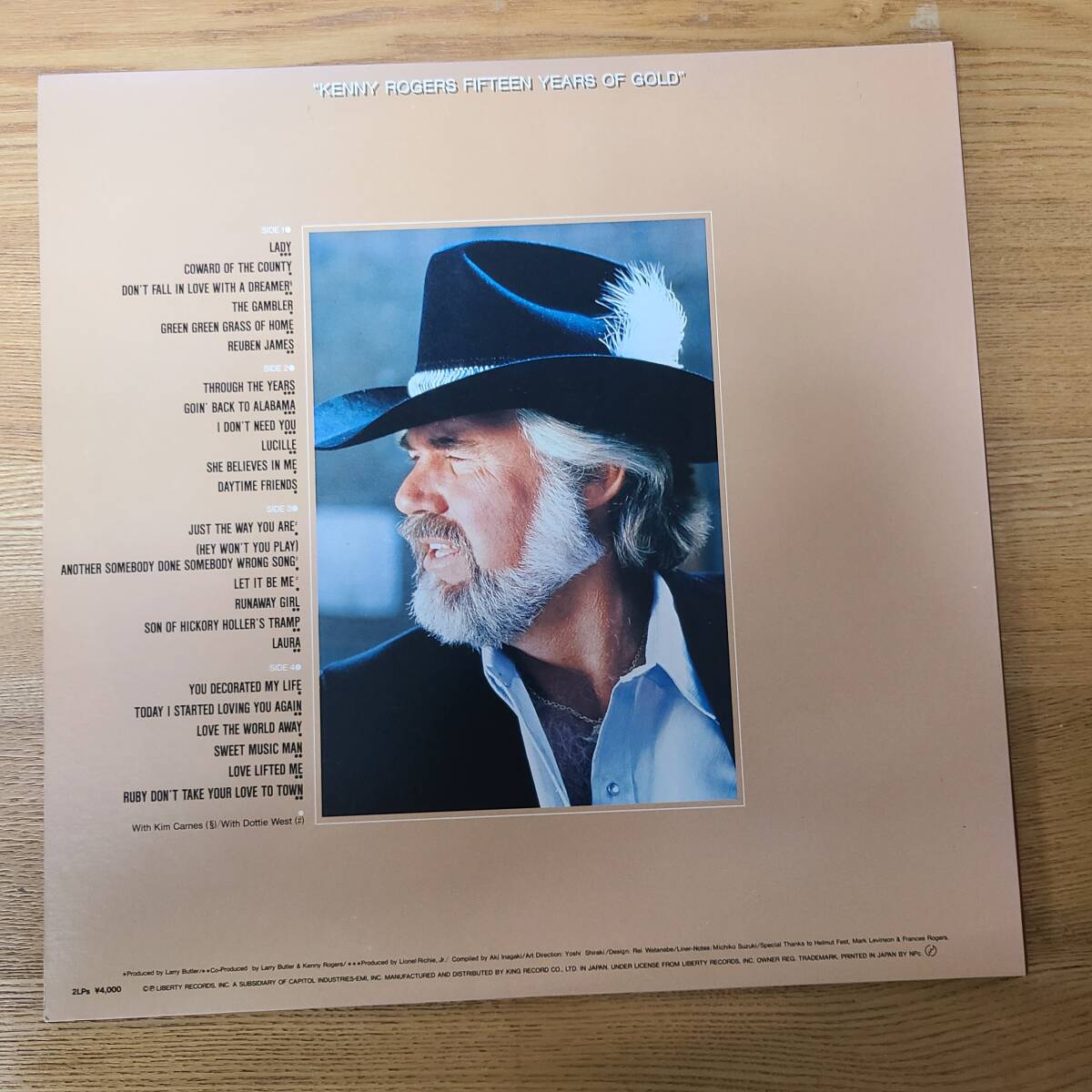 同梱5枚以上送料無料 Kenny Rogers / Fifteen Years of Gold ケニー・ロジャース / 栄光の15年 B0116-016_画像4