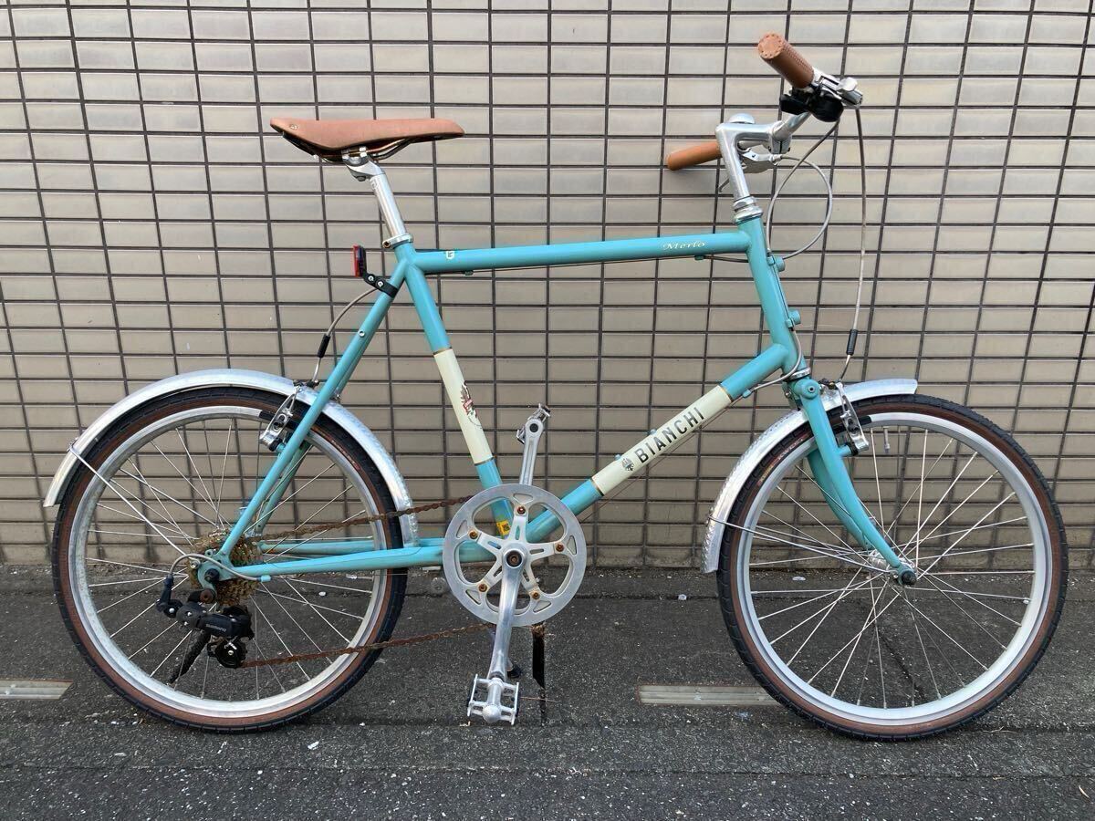 ビアンキ メルロー Bianchi Merlo チェレステ サイズ48 外装7段 ビアンキ メルロー Bianchi Merlo チェレステ サイズ48 外装7段