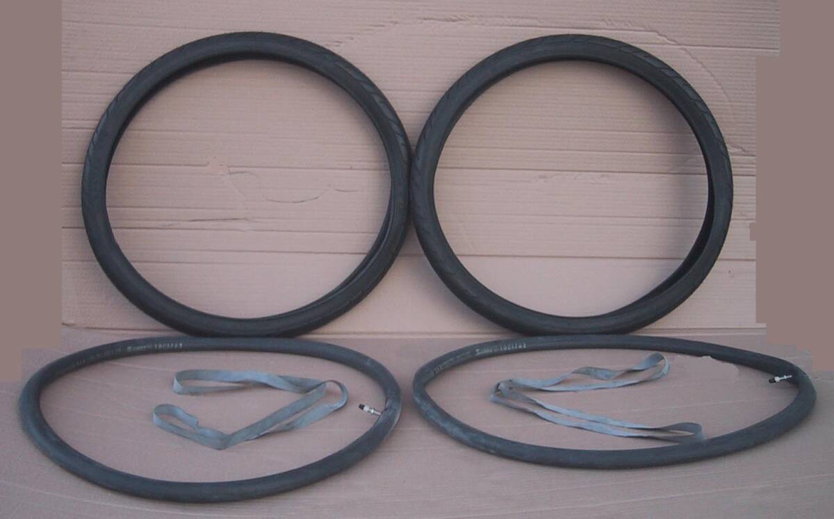 ★新品 26Ｘ 1.50 スリック タイヤチューブ前後セット★ブラック_画像2