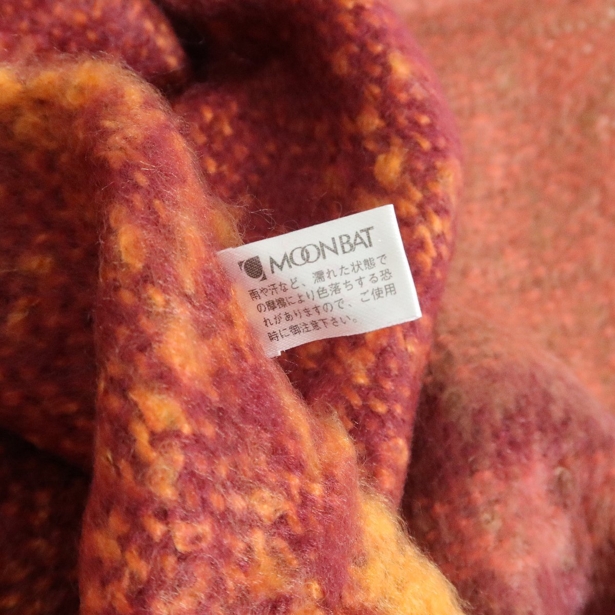 ムーンバット★ストール オレンジ×ミックス系 k3263_画像4